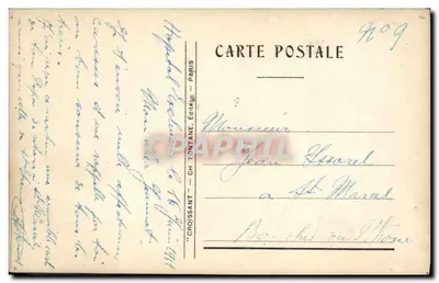Casimir-Périer — portrait en buste et scène de bureau — éditeur CH FONTANE, Paris — Verso