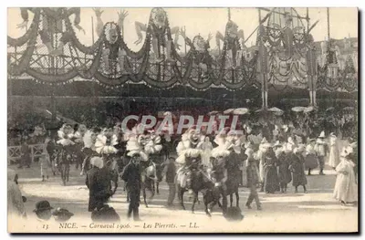Nice — Karneval 1906 — Die Pierrots — LL.