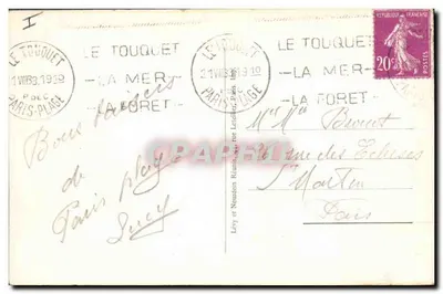 Le Touquet-Paris-Plage — Las klonów — Cl. Pecceu, n° 359 — Rewers