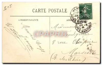Menton — Bulwar Frontière — LL — Rewers
