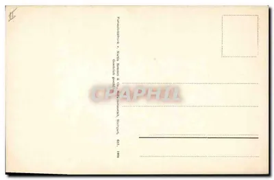 Coroa de flores azuis — editor Provenzalichphile v. Martin Rommel & Co., Suíça — Verso