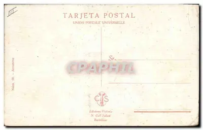 Bilhete postal antigo Corrida de touros Bertuchi — Verso