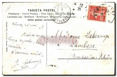 Torero i byk — scena szopu — Stengel & Co. n° 75 — Rewers