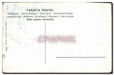 Bullfight — scène de corrida avec torero et taureau — éditeur Stüngel & Co., Dresde — Verso