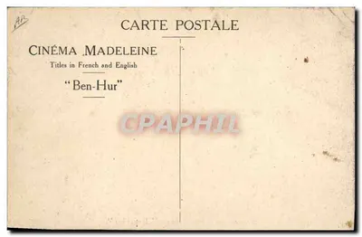 Sceny z galérii w filmie "Ben-Hur" — Kino Madeleine — Rewers