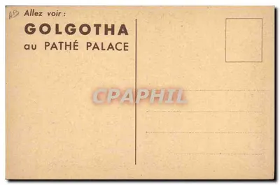 Golgotha — Um filme de J. Duvivier — Editor Pathé Palace — Verso