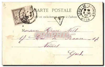 Femme en costume bressane — portrait studio — D. Duval, phot., Bourg — Verso