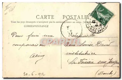 Bressan et Bressanne à la Danse — Chalon-sur-Saône — B. F. Chalon-sur-Saône — Achterkant