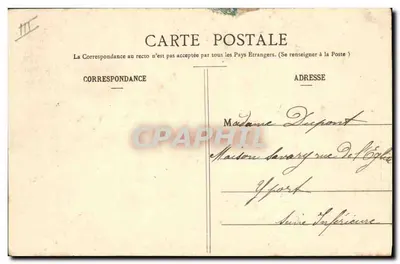 Batismo Bressan — cena de aldeia — A. Perret — Verso