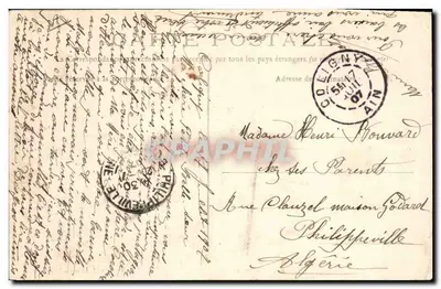 Batismo bressão — Editor L. Ferrand, Bourg — Verso