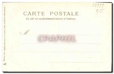 Miłość i poezja — ok. 1900 — Rapall Tuck & Fils, seria 249 — Rewers