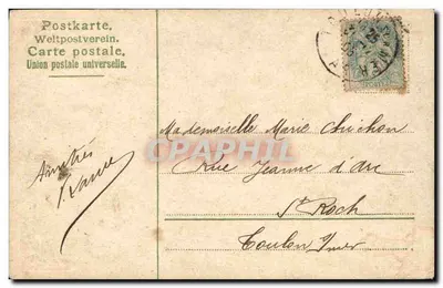 Bonne Année 1906 — Carte de vœux — éditeur non identifié — Verso
