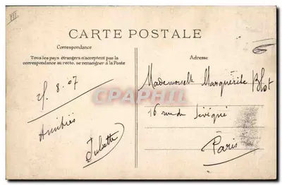Le Tréport — Tenis na kasynie — wydawca L.C. nr 51 — Rewers