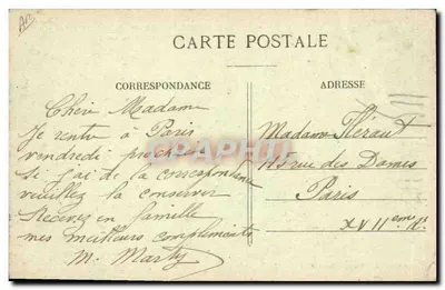 Tenis obok Hotelu Golfowego — E.S. 1365. PARIS-PLAGE (P.-de-C.) — Wydawca Levenard, Boulogne-sur-Mer — Rewers