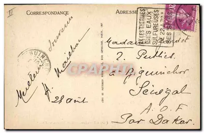 Ax-les-Thermes — Parque da Espanha — Os Tênis — LL — Verso