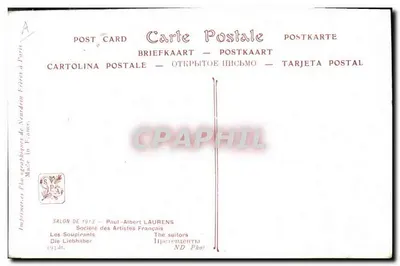 Os Namorados — Salão de 1913 — Paul-Albert Laurens — Verso