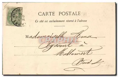 Pierrot Advogado — cena cômica com palhaço e homem sentado — Phototype A. Bergeret et Cie, Nancy — Verso
