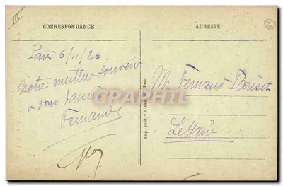 Floresta de SAINT-GERMAIN - A Virgem dos Ingleses - Imp. fot. 'L'Abel' Paris — Verso