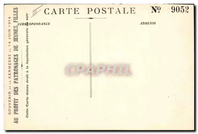 Nîmes — Duży Cedr — Stara pocztówka n°1171, wydawca anonimowy — Rewers