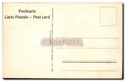 Ramas y conos de pino — edición de Martin Rommel & Cie, Stuttgart — n° 518 — Reverso