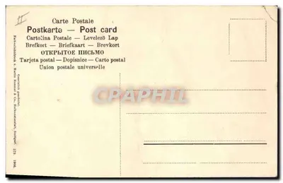 Kwiaty anemon — kolorowe odmiany — Uniwersalna Unia Pocztowa, nr 579 — Rewers