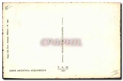 Flor branca — ilustração botânica — série artística aquarela, n° 1421 — Verso