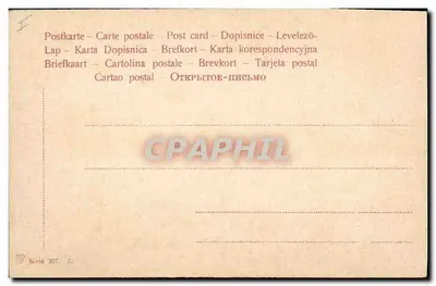 Białe kwiaty — na tle płótna — seria 307 — Rewers