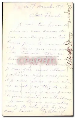 Róża czerwona — ilustracja kolorowana — seria 7036 — Rewers