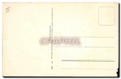 Arranjo de flores — margaridas, gerânios e campânulas — editor Art-Postkarten v. Martin Rommel & Co., Stuttgart — Verso