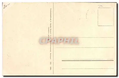 Flores alpinas — Rhododendro e Edelweiss — editor Martin Rommel & Co, Stuttgart — Verso