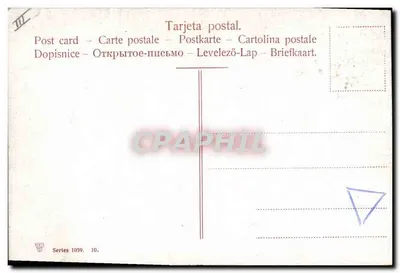 Torero che segnala l'estocata — Serie 1059, n°10 — editore non identificato — Verso