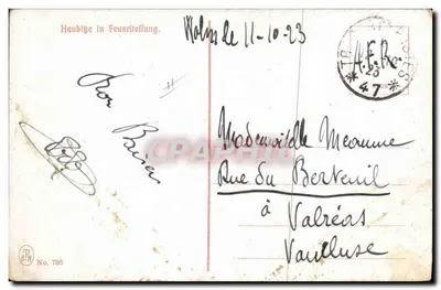 Soldaten, die ein Kanon laden — Ausgabe DP-BN Nr. 786 — Rückseite