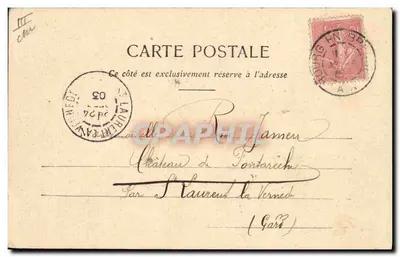 Ferma Bresse — Boiry — wydawca B. Durand, Chât. Vouarg — Rewers