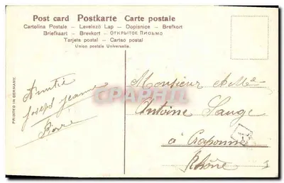Fiori d'inverno — Buon Anno — Grafica francese, serie 176 — Verso