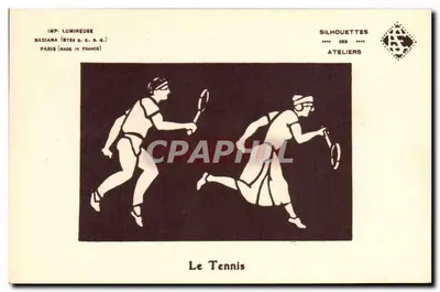 O Tênis — Silhuetas — Imp. Lumineuse Radiama, Paris