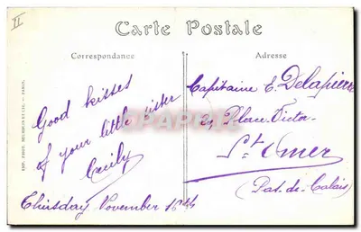 Bilhete postal antigo Árvore Allouville Bellefosse A carvalha capela — Verso