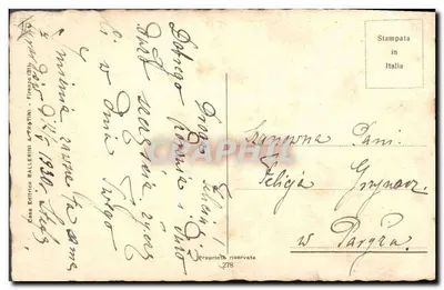 Natureza morta com pêssegos e amoras — desenho de Louis Chotel — ed. Ballerini & Pratini, n°278 — Verso