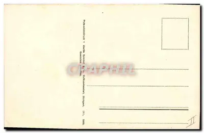 Nasturtium — flores vermelhas e amarelas com botões — editor Barth Romond, Stuttgart — Verso
