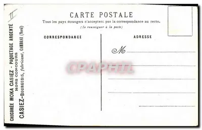 Pensées & Violettes — Kwiaty i owoce — Casiez & Paquetage — Rewers