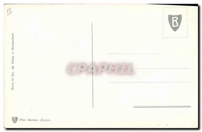 Flores de centaúria — ilustração — Paul Bender, Zürich, série H No. 45 — Verso