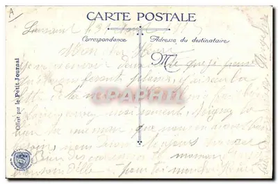 Geral de Gaulle — retrato em uniforme — editor Le Petit Journal, n° 1911 — Verso