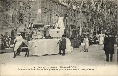 Gêmeos e Gêmeas em Aix-en-Provence — Carnaval XXII — seu primeiro ponto de vista sobre a repopulação