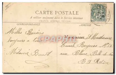 Mujer brionnese — Grand Bazar de la Ménagère — B. F. Chalon s. Saône — Reverso