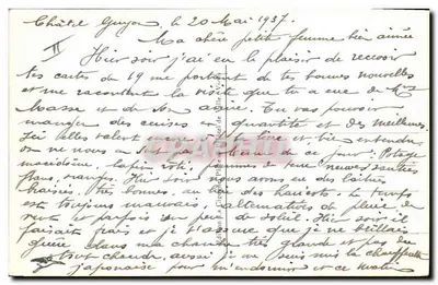 Châtel-Guyon — Widok z Chalusset — Hotele — n° 2607 — Rewers