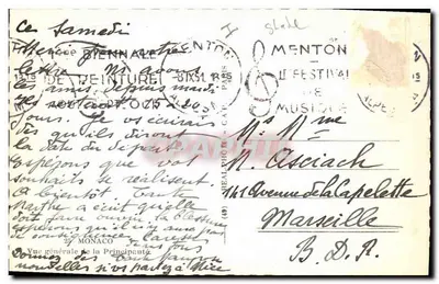 Vista geral da Principeza — Menton — editor C.A.P. (49) — Verso