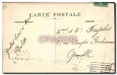 Carnaval de Nice 1914 — Grande Bal Popular na Praça Masséna — Edição Frères — Verso