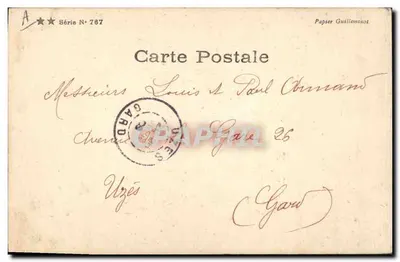 Circus Clown — Anthony's Paris — Série N° 787 — Verso