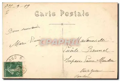 Floresta de LENTE (Drôme) — A Estrada no Col da Portette — editor não identificado, n° 326 — Verso