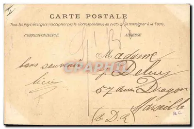 Floresta de Fontainebleau — O Carvalho Encantado (Outra Vista) — editor 'J. P. R.' n° 384 — Verso