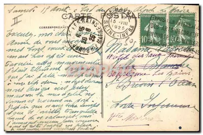 Le Havre — Wypłynięcie jachtu — W tle, La Hève — Rewers